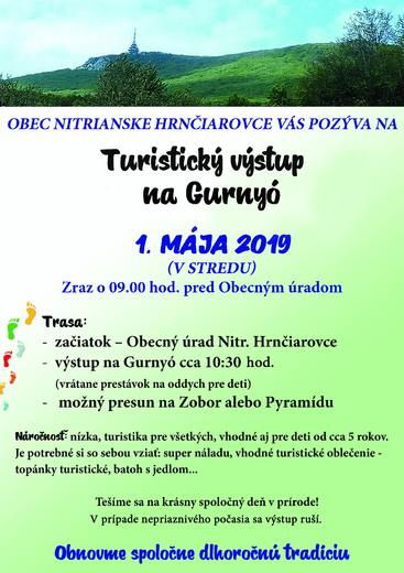 POZVÁNKA - Turistický výstup na Gurnyó